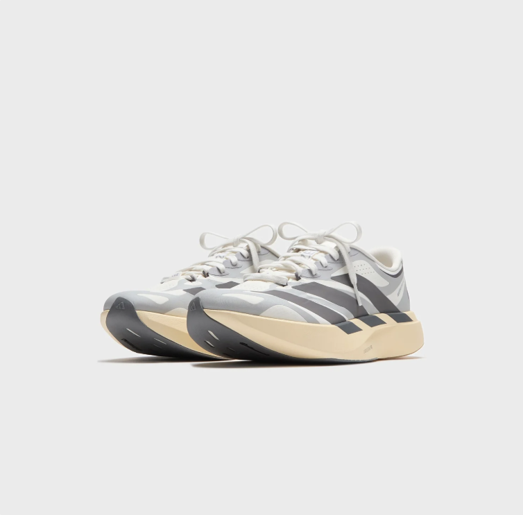 adidas Running-Style Sneakers - Grey, Charcoal & Cream