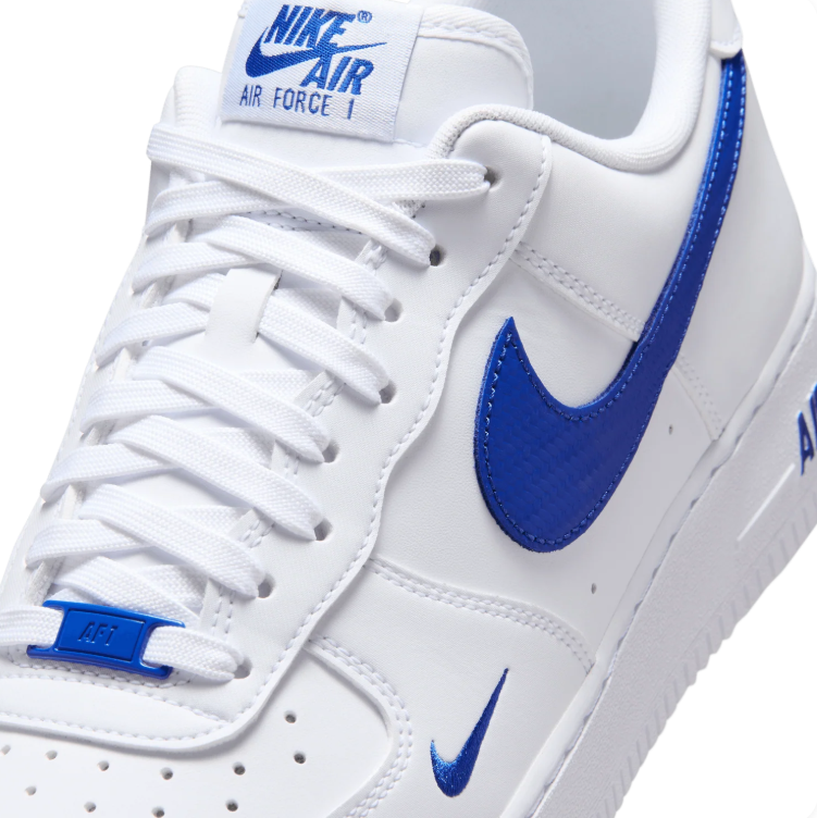 Nike Air Force 1 Low Sneakers - White & Royal Blue