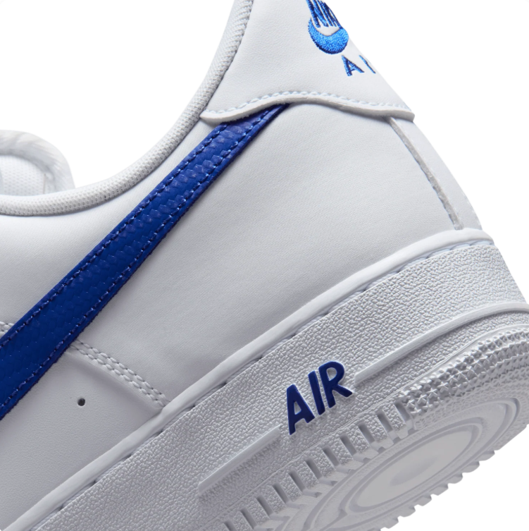 Nike Air Force 1 Low Sneakers - White & Royal Blue