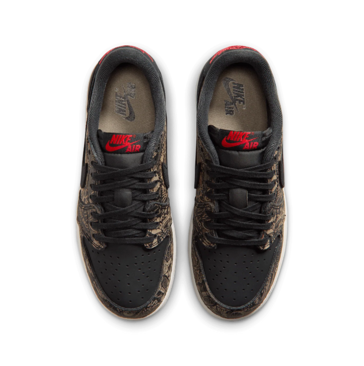 Nike Air Sneakers - Black & Gold Graphic Print