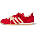 adidas Low-Profile Sneakers - Red & Cream Ribbon Laces