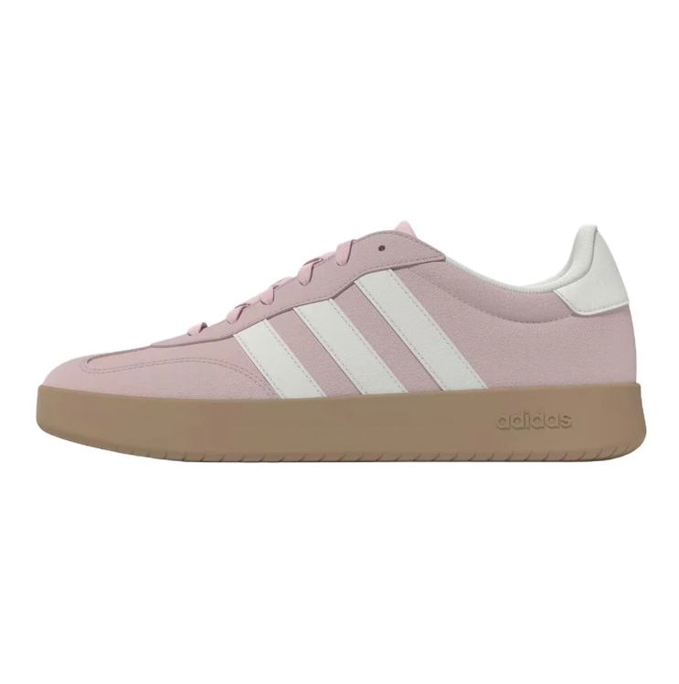 adidas Low-Top Sneakers - Dusty Pink & White with Gum Sole