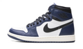 Nike Air Jordan High-Top Sneakers - Navy, White & Black