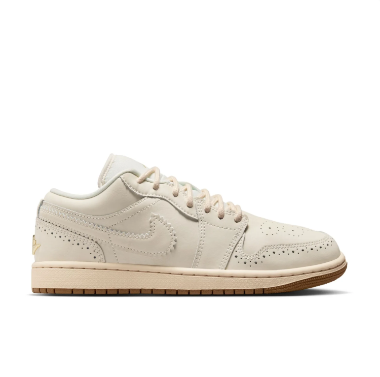 Nike Air Low-Top Sneakers - Ivory & Cream with Tassel and Gum Sole