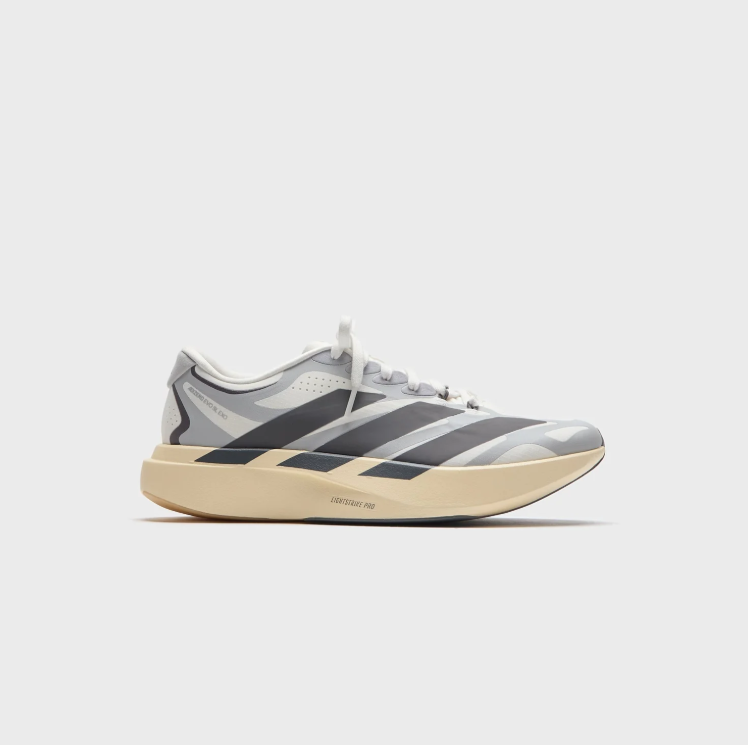 adidas Running-Style Sneakers - Grey, Charcoal & Cream