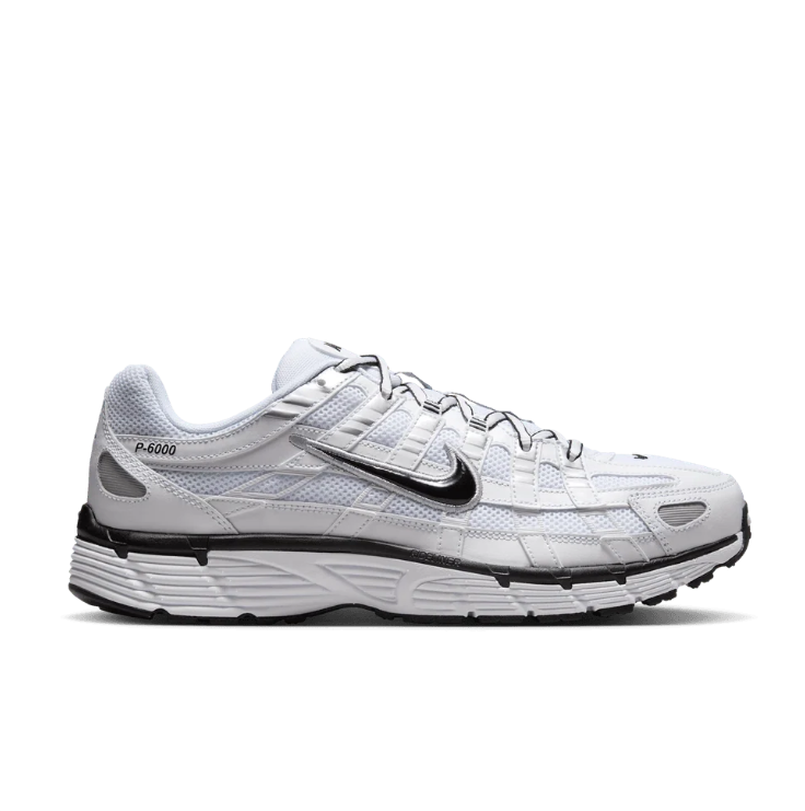 Nike P-6000 Sneakers - White, Silver & Black
