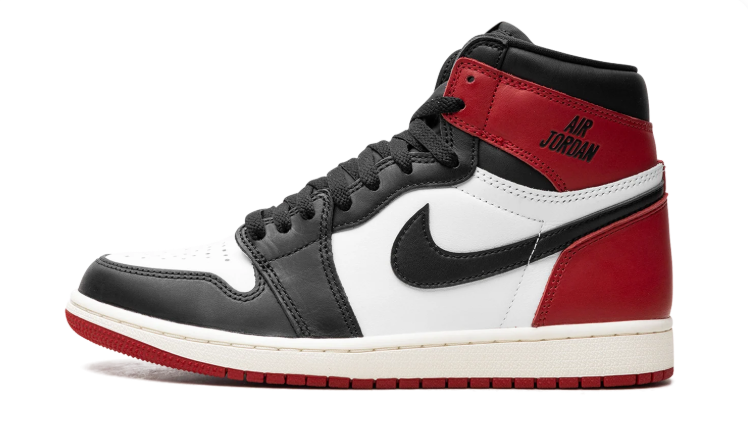 Nike Air Jordan High-Top Sneakers - Black, White & Red