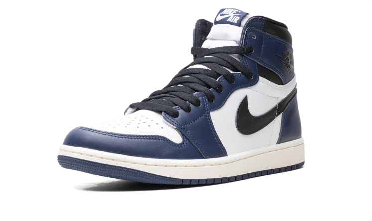 Nike Air Jordan High-Top Sneakers - Navy, White & Black
