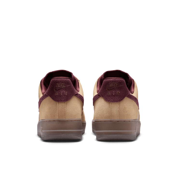 Nike Air Force 1 Low Sneakers - Sand, Taupe & Burgundy