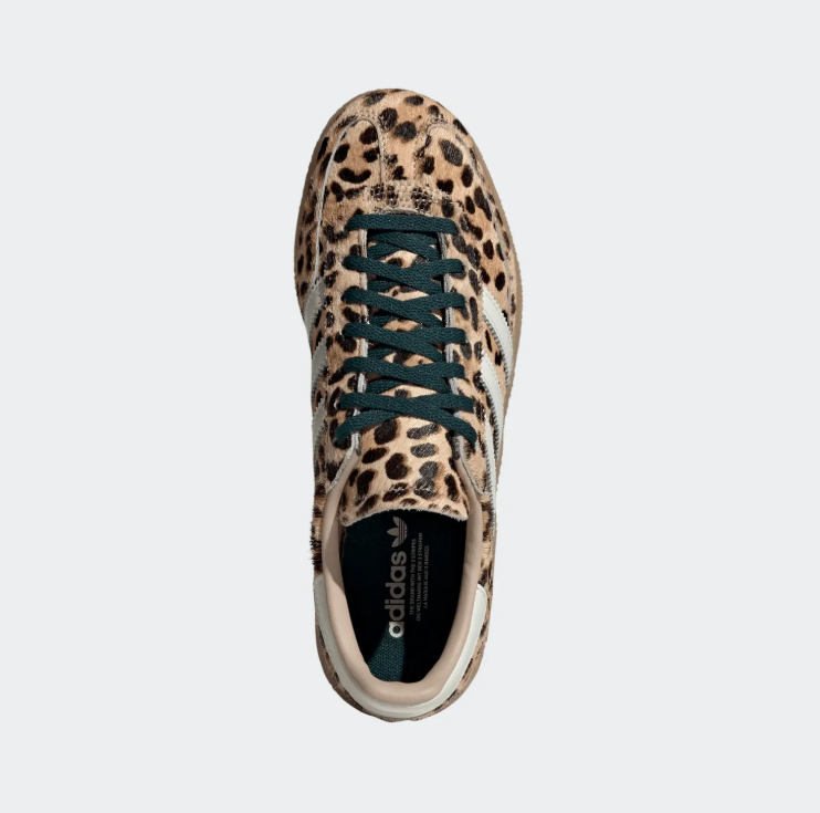 adidas Low-Top Sneakers - Leopard Print & Forest Green Gum Sole