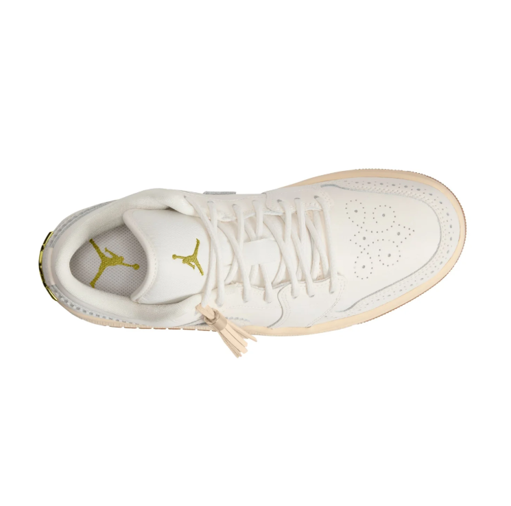Nike Air Low-Top Sneakers - Ivory & Cream with Tassel and Gum Sole