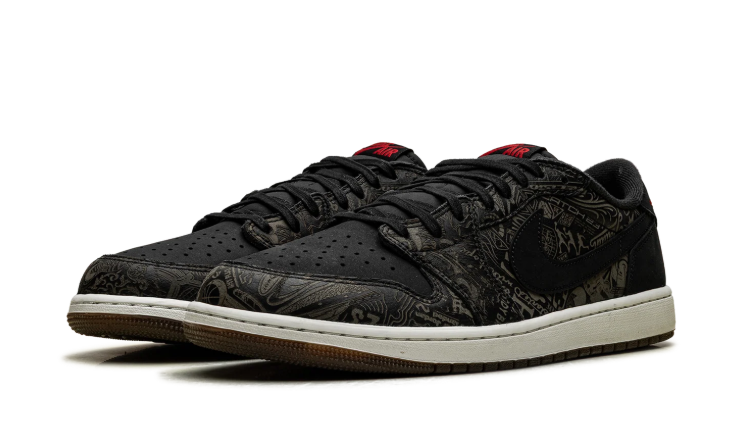Nike Air Low-Top Sneakers - Black & Olive Graphic Print