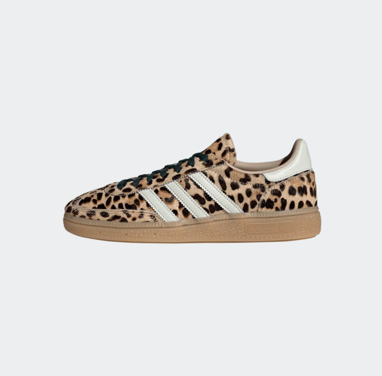 adidas Low-Top Sneakers - Leopard Print & Forest Green Gum Sole