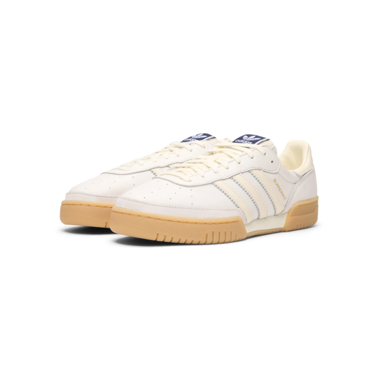 adidas Burnden Sneakers - Off-White & Cream with Gum Sole