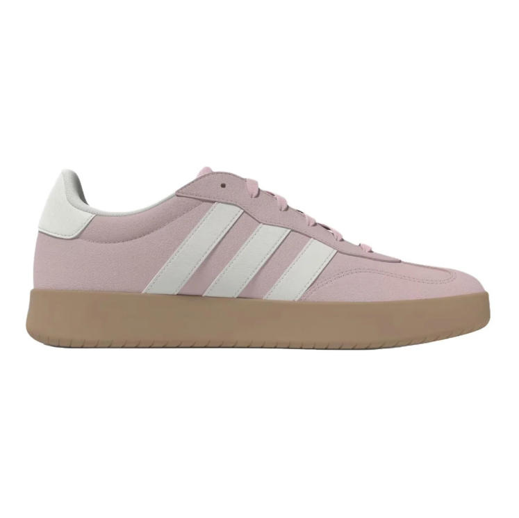 adidas Low-Top Sneakers - Dusty Pink & White with Gum Sole