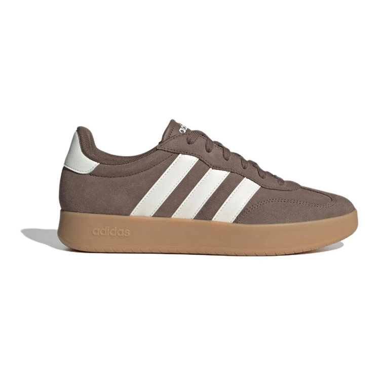 adidas Low-Top Sneakers - Taupe Brown & White Gum Sole