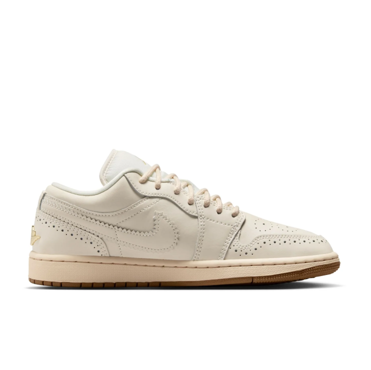 Nike Air Low-Top Sneakers - Ivory & Cream with Tassel and Gum Sole