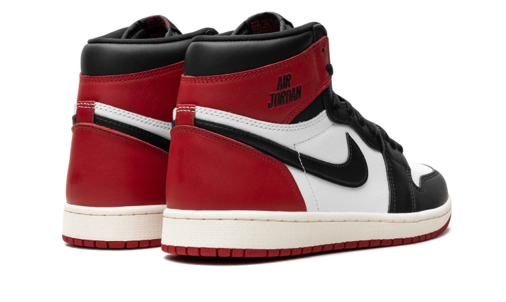 Nike Air Jordan High-Top Sneakers - Black, White & Red
