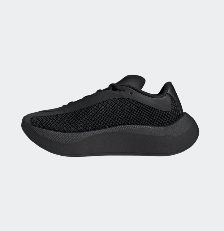 adidas Sneakers - Black Grid Upper & Sculpted Sole