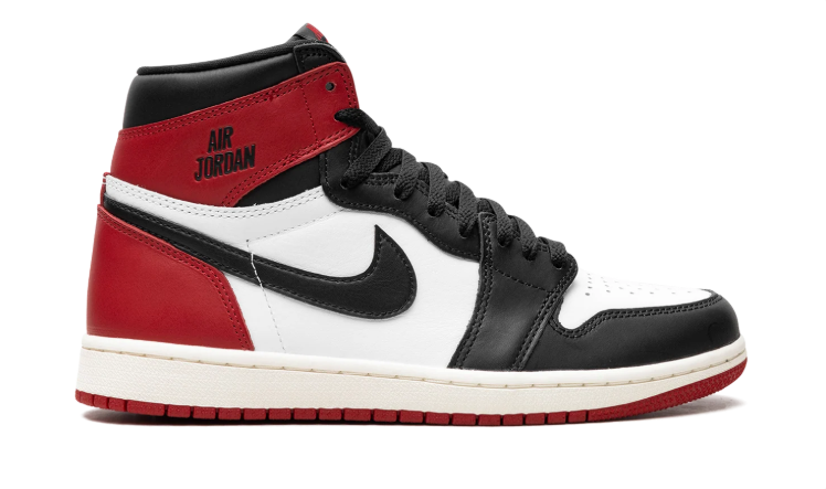 Nike Air Jordan High-Top Sneakers - Black, White & Red