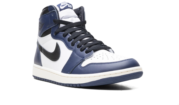 Nike Air Jordan High-Top Sneakers - Navy, White & Black