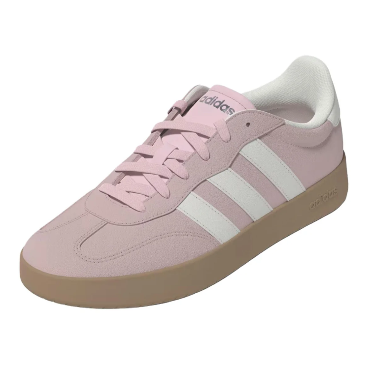 adidas Low-Top Sneakers - Dusty Pink & White with Gum Sole