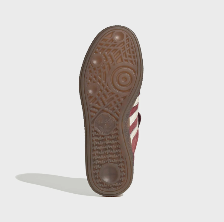 adidas Spezial Sneakers - Burgundy & Cream with Fold-Over Tongue and Gum Sole