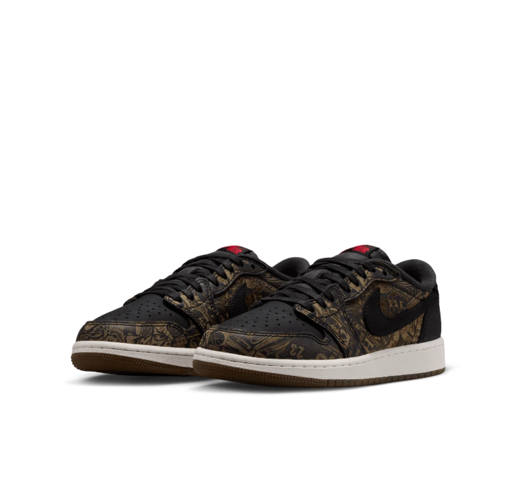 Nike Air Sneakers - Black & Gold Graphic Print