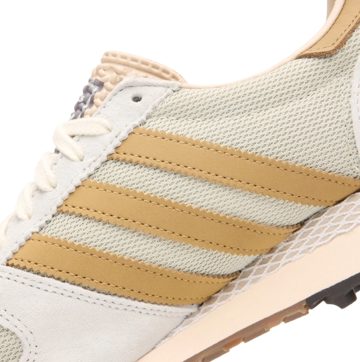 adidas Retro Runner Sneakers - Light Grey & Ochre