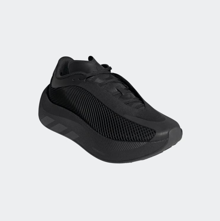 adidas Sneakers - Black Grid Upper & Sculpted Sole