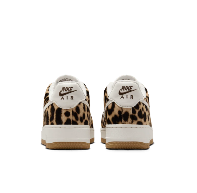 Nike Air Force 1 Low Leopard Print Sneakers - Cream & Gum