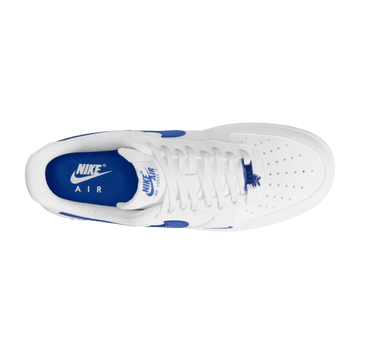 Nike Air Force 1 Low Sneakers - White & Royal Blue