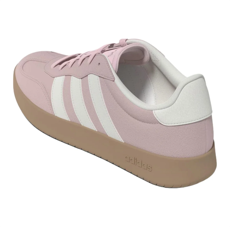 adidas Low-Top Sneakers - Dusty Pink & White with Gum Sole