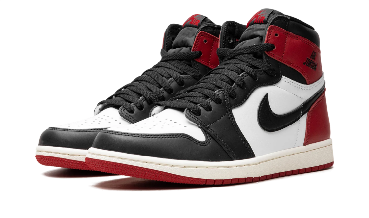 Nike Air Jordan High-Top Sneakers - Black, White & Red