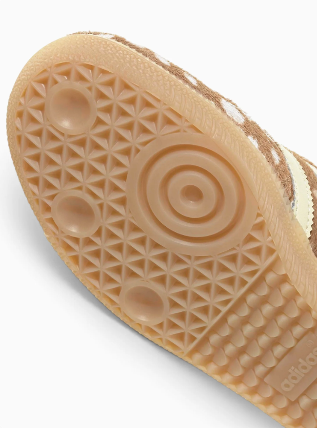 adidas Low-Top Sneakers - Brown Spotted Print, Cream & Pink