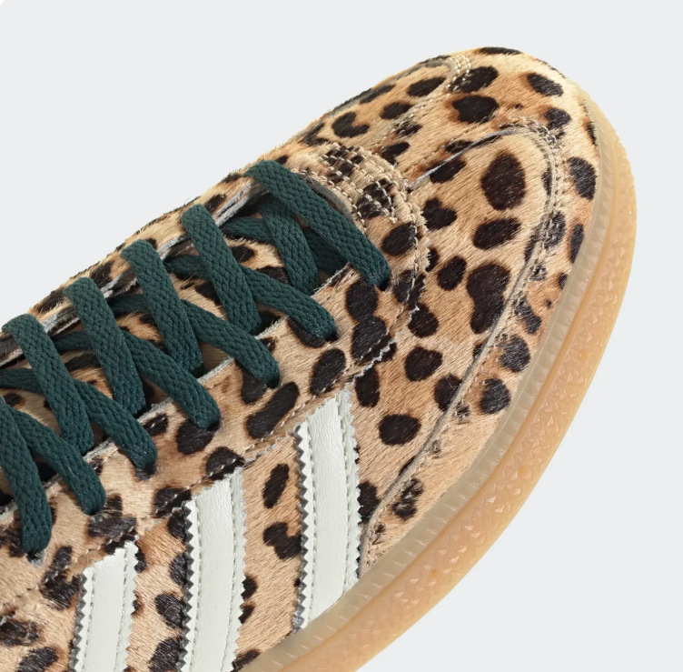 adidas Low-Top Sneakers - Leopard Print & Forest Green Gum Sole