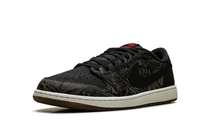Nike Air Low-Top Sneakers - Black & Olive Graphic Print