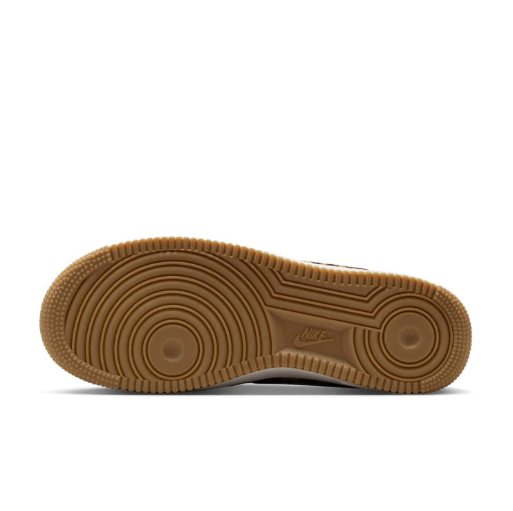 Nike Air Force 1 Low Leopard Print Sneakers - Cream & Gum
