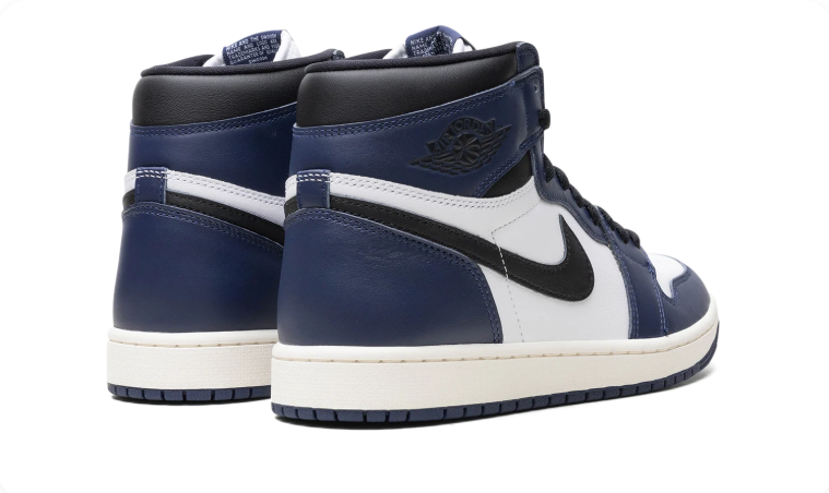 Nike Air Jordan High-Top Sneakers - Navy, White & Black