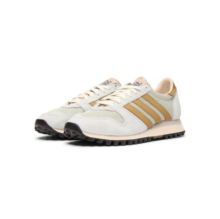 adidas Retro Runner Sneakers - Light Grey & Ochre