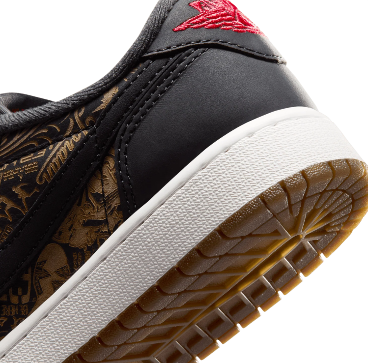 Nike Air Sneakers - Black & Gold Graphic Print