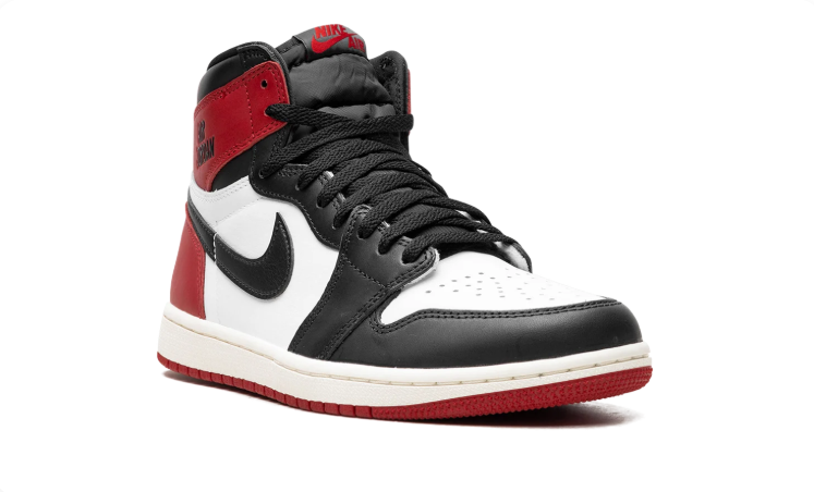 Nike Air Jordan High-Top Sneakers - Black, White & Red