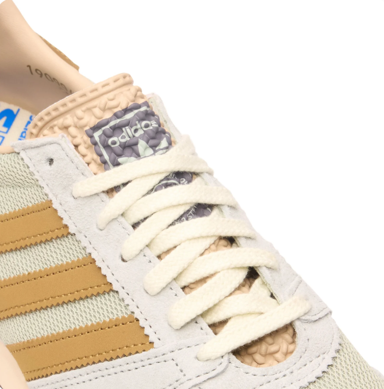 adidas Retro Runner Sneakers - Light Grey & Ochre
