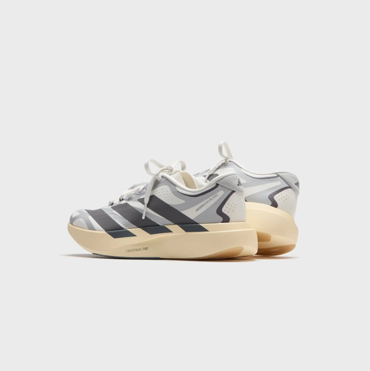 adidas Running-Style Sneakers - Grey, Charcoal & Cream