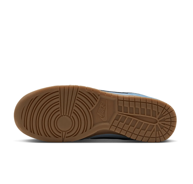 Nike Dunk Low Sneakers - Light Blue & Navy with Gum Sole